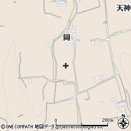 徳島県美馬市美馬町（岡）周辺の地図