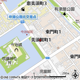 〒794-0034 愛媛県今治市美須賀町の地図