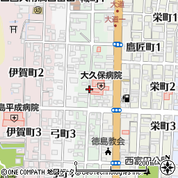 徳島県徳島市幟町周辺の地図