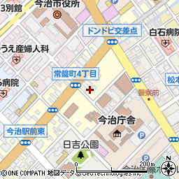 愛媛県今治市常盤町4丁目周辺の地図
