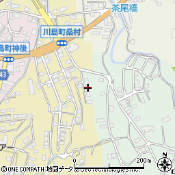 徳島県吉野川市川島町山田釿原7周辺の地図