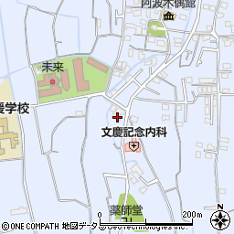徳島県徳島市国府町中502周辺の地図