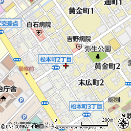 弥生寿司周辺の地図