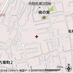 徳島県徳島市名東町2丁目周辺の地図