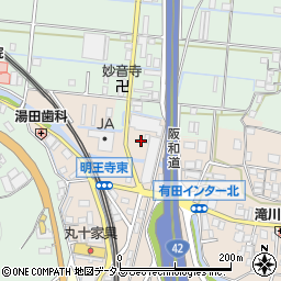 和歌山県有田郡有田川町天満37周辺の地図