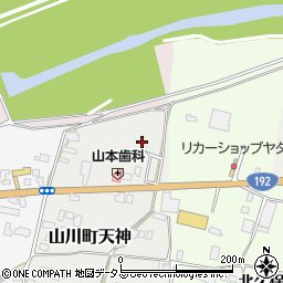 徳島県吉野川市山川町天神6周辺の地図