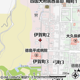 徳島県徳島市伊賀町周辺の地図
