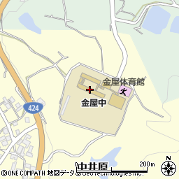 有田川町立金屋中学校周辺の地図