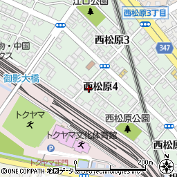 赤旗新聞徳山出張所周辺の地図