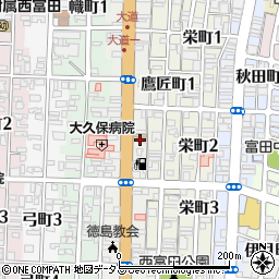 上野染物店周辺の地図