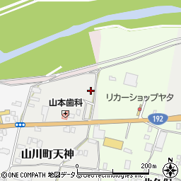 徳島県吉野川市山川町天神2-3周辺の地図