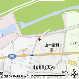 徳島県吉野川市山川町天神25周辺の地図