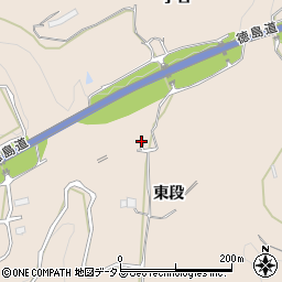 徳島県美馬市美馬町（東段）周辺の地図