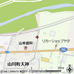 徳島県吉野川市山川町天神2-1周辺の地図