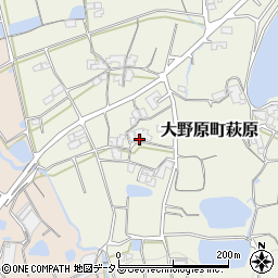 香川県観音寺市大野原町萩原226周辺の地図