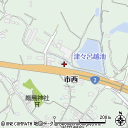 山口県防府市台道市西53-2周辺の地図