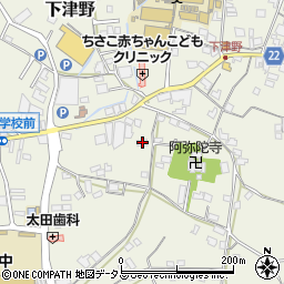 和歌山県有田郡有田川町下津野577周辺の地図