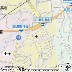 徳島県吉野川市川島町桑村167-11周辺の地図