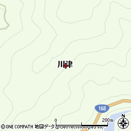 奈良県吉野郡十津川村川津周辺の地図
