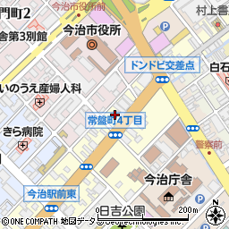 愛媛県今治市常盤町4丁目3-25周辺の地図