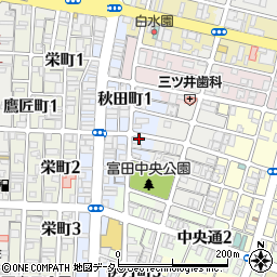 徳島県徳島市秋田町周辺の地図