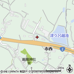 山口県防府市台道市西54-1周辺の地図