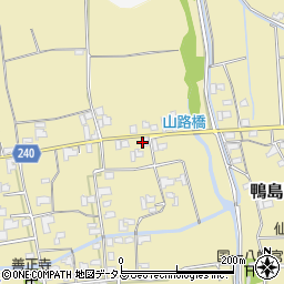 徳島県吉野川市鴨島町山路1403周辺の地図