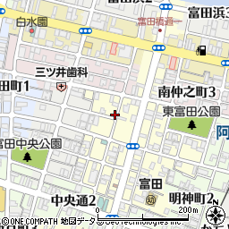 徳島県徳島市富田橋1丁目113周辺の地図