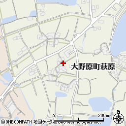 香川県観音寺市大野原町萩原230周辺の地図