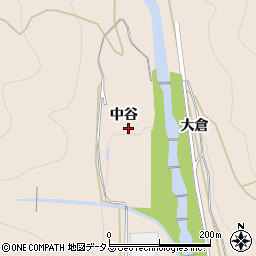 徳島県美馬市美馬町（中谷）周辺の地図