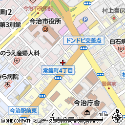 愛媛県今治市常盤町4丁目3-9周辺の地図