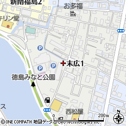 〒770-0866 徳島県徳島市末広の地図