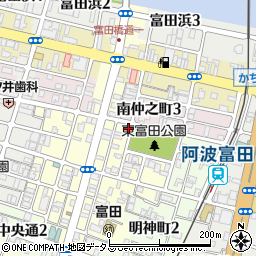 徳島県徳島市富田橋1丁目47周辺の地図