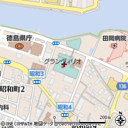 徳島グランヴィリオホテル　グランヴィリオホール周辺の地図