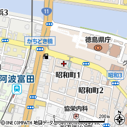 徳島　ビル管理センター周辺の地図