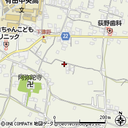 和歌山県有田郡有田川町下津野327周辺の地図
