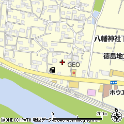 徳島県美馬市脇町大字猪尻東分76周辺の地図