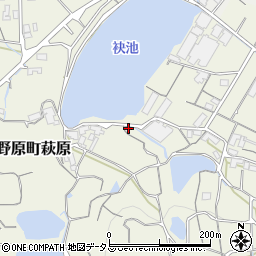 香川県観音寺市大野原町萩原425周辺の地図