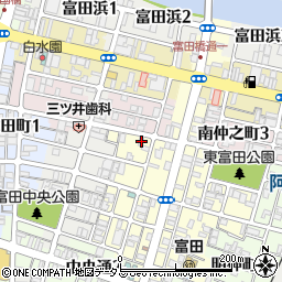 徳島県徳島市富田橋1丁目123周辺の地図