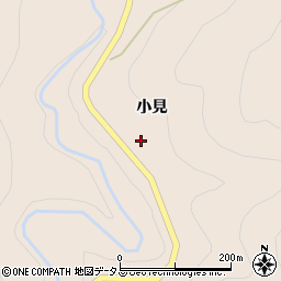 徳島県東みよし町（三好郡）東山（小見）周辺の地図