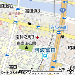 徳島県徳島市南仲之町4丁目6周辺の地図