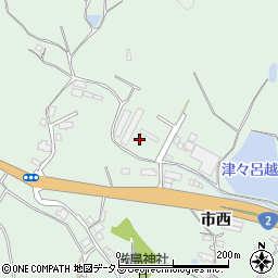 山口県防府市台道市西10447-6周辺の地図