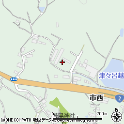 山口県防府市台道市西10447周辺の地図