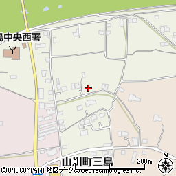 徳島県吉野川市山川町三島周辺の地図