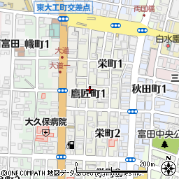 徳島県徳島市鷹匠町1丁目26周辺の地図