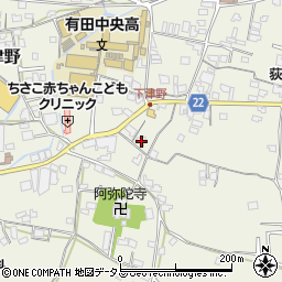 和歌山県有田郡有田川町下津野448周辺の地図