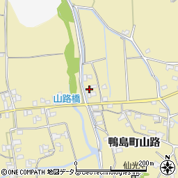 徳島県吉野川市鴨島町山路1437周辺の地図