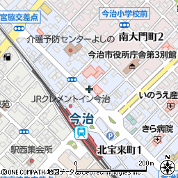 愛媛県今治市北宝来町周辺の地図