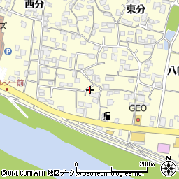 徳島県美馬市脇町大字猪尻東分69周辺の地図