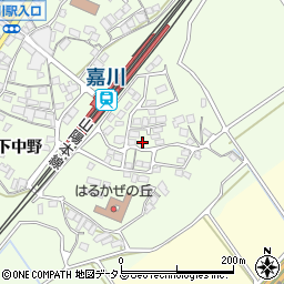 山口県山口市嘉川下中野4601-4周辺の地図